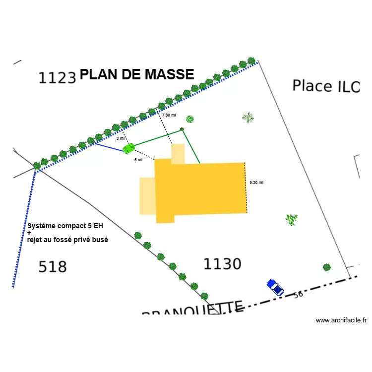 Bousquet syst&egrave;me compact. Plan de 