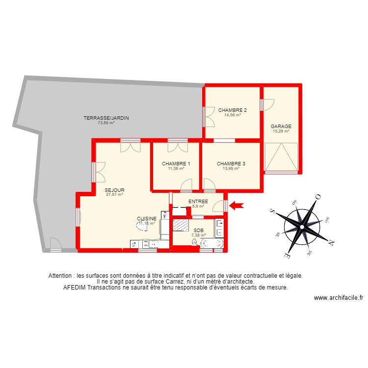 BI 12705 -. Plan de 0 pièce et 0 m2