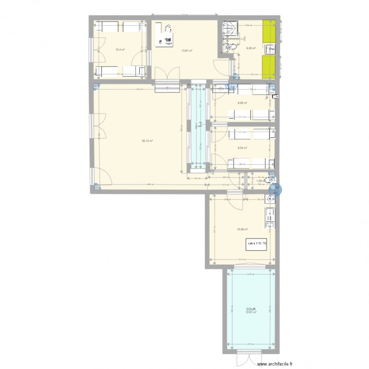 bureau begles5. Plan de 0 pièce et 0 m2