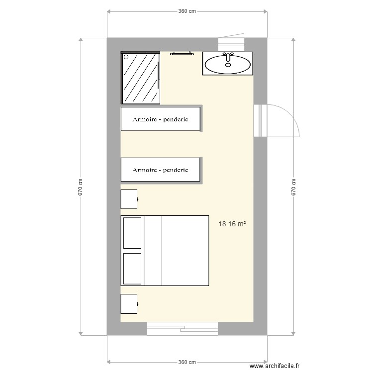 CHAMBRE. Plan de 0 pièce et 0 m2