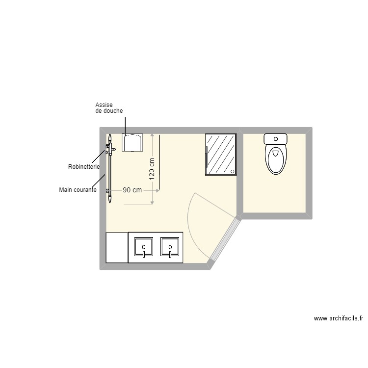 segault SDB projet2. Plan de 0 pièce et 0 m2