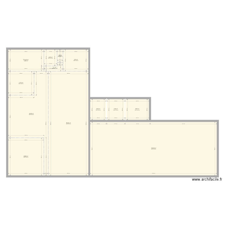 FOUETILLOUX 3. Plan de 13 pièces et 349 m2