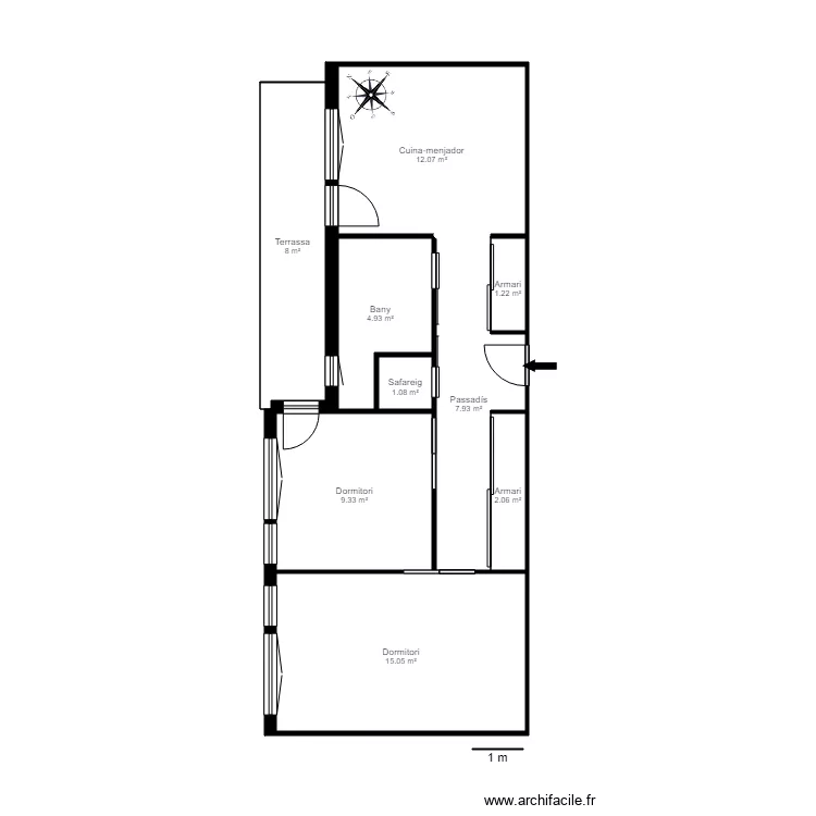 ED BON SOL 1 4 ARINSAL. Plan de 