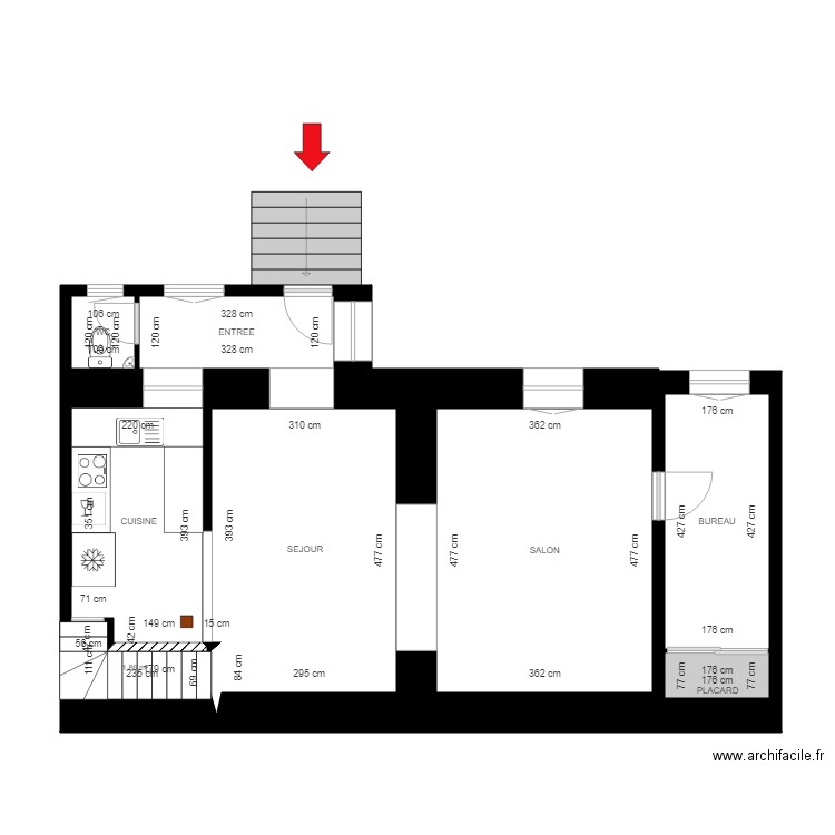 BI 15280 RDC. Plan de 0 pièce et 0 m2
