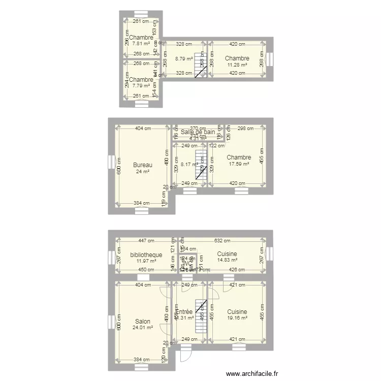 bertholon. Plan de 