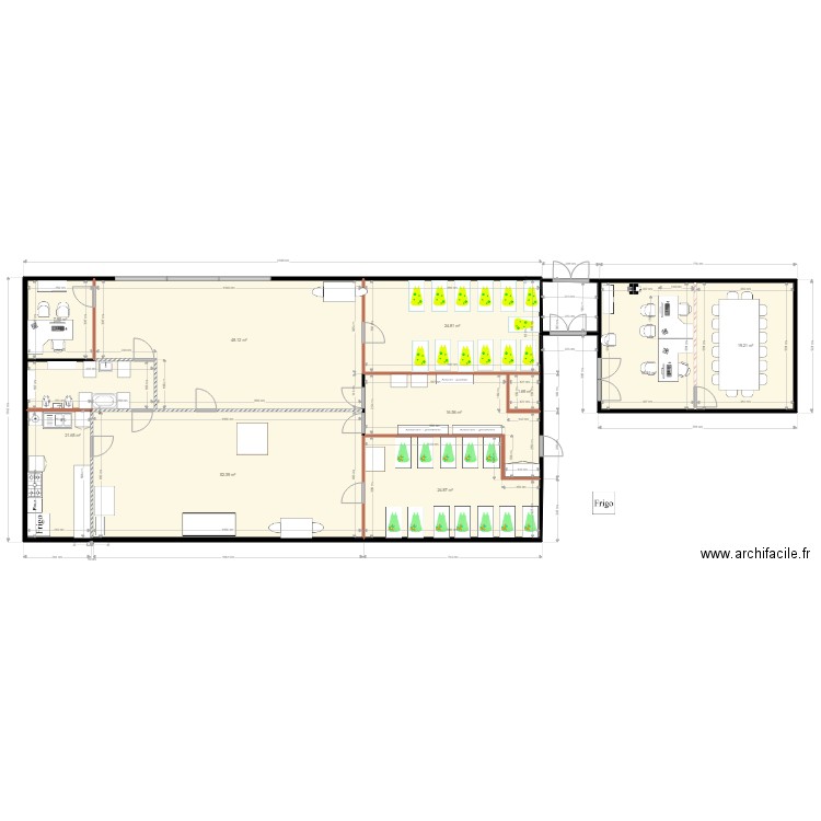 creche 11 avec bureau intérieur et syndicat. Plan de 0 pièce et 0 m2