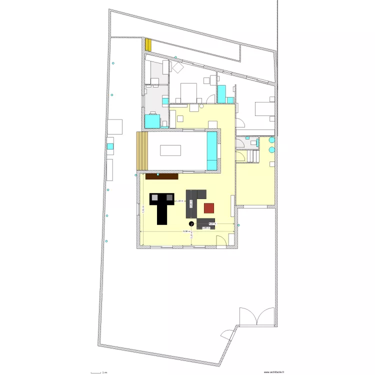 Bouzigues interieur . Plan de 