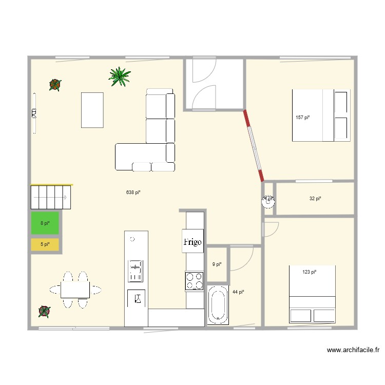 Haut7. Plan de 0 pièce et 0 m2
