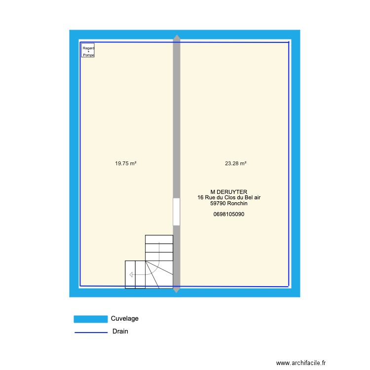 PLAN M DERUYTER. Plan de 0 pièce et 0 m2