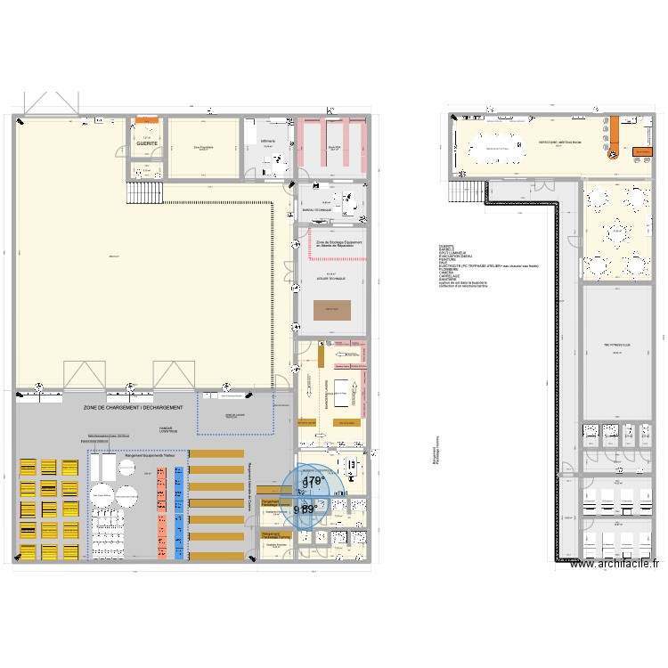 ANNEXE TBC 2023. Plan de 31 pièces et 1032 m2