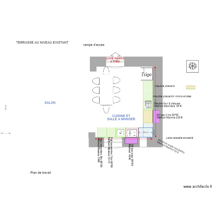 CUISINE Mamie2. Plan de 0 pièce et 0 m2