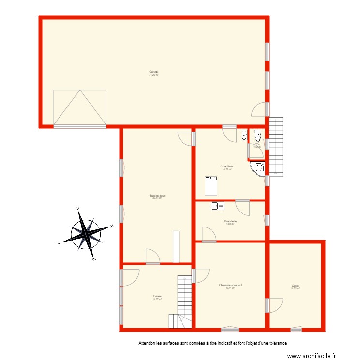 BI 3198 RDC non côté. Plan de 0 pièce et 0 m2