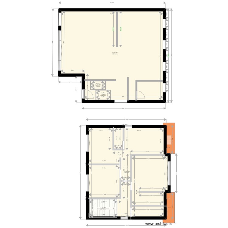 SCI L EMBELLIE etage. Plan de 0 pièce et 0 m2