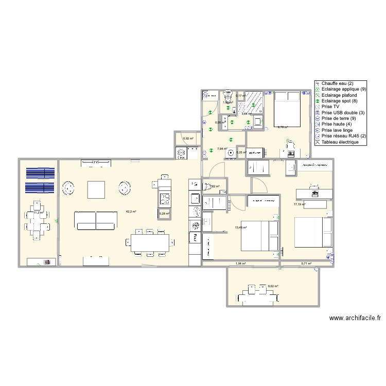 Santa Clara 2 face mer nousV4. Plan de 0 pièce et 0 m2