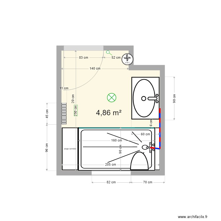 ANDRE Roger rénové. Plan de 0 pièce et 0 m2