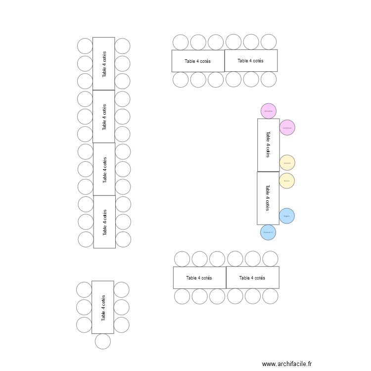 48 adulte. Plan de 0 pièce et 0 m2