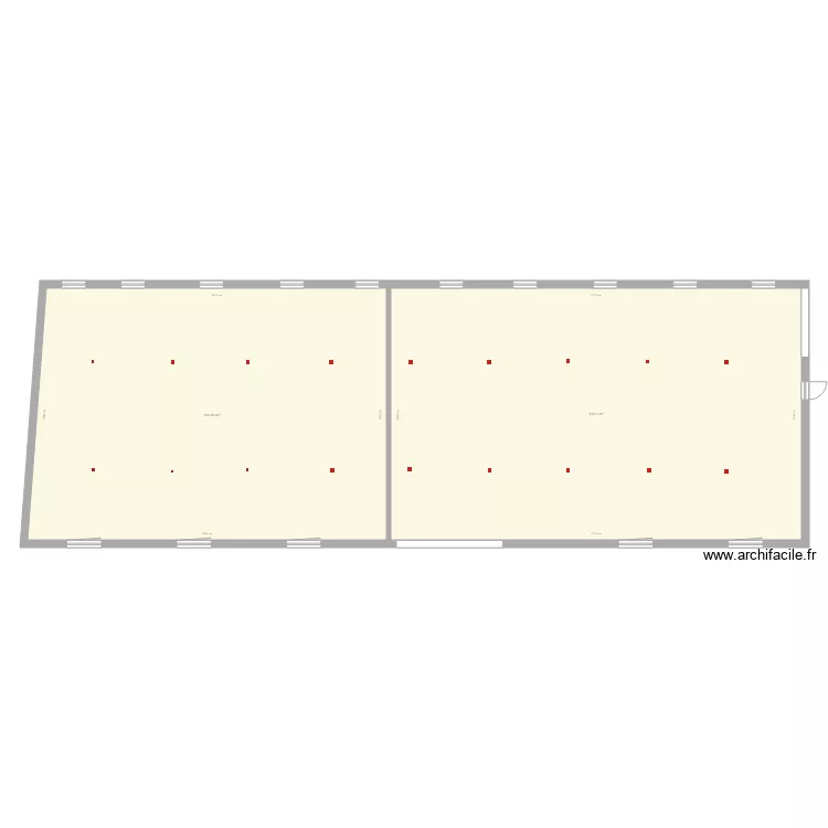 Grange amenagement. Plan de 