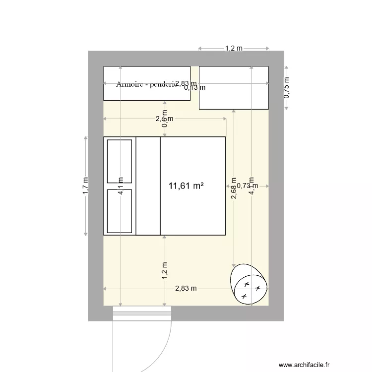 Chambre Claire. Plan de 