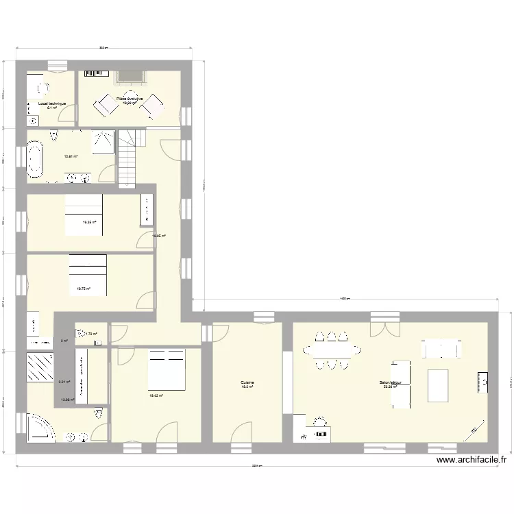 Le Petit Cornoux projet 2. Plan de Le Petit Cornoux projet 2. Plan de