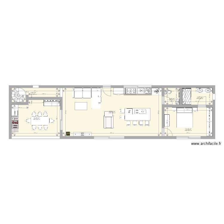 MAISON HAUT STANDING. Plan de 6 pièces et 88 m2