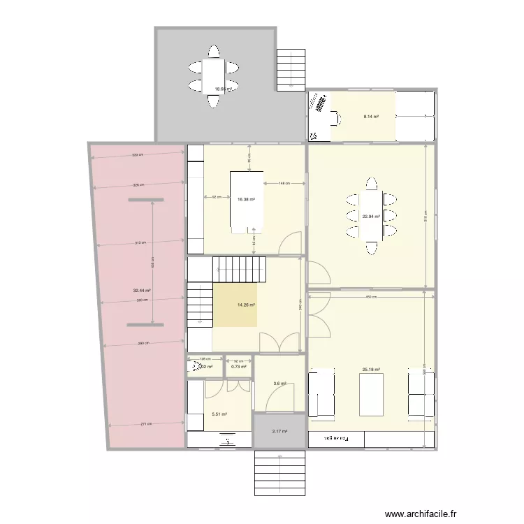 Raquette rez V3. Plan de 0 pièce et 0 m2