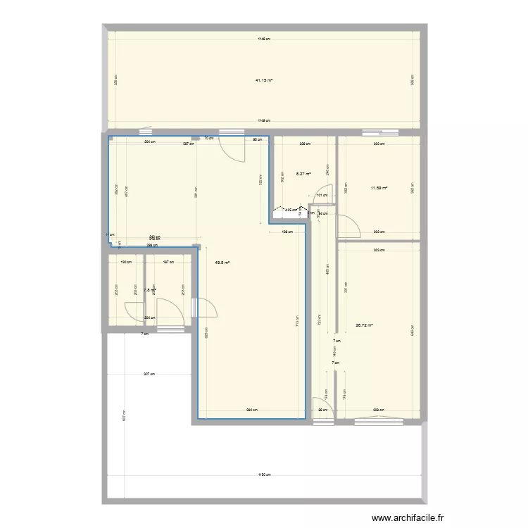 fusain original rdc actuel. Plan de 