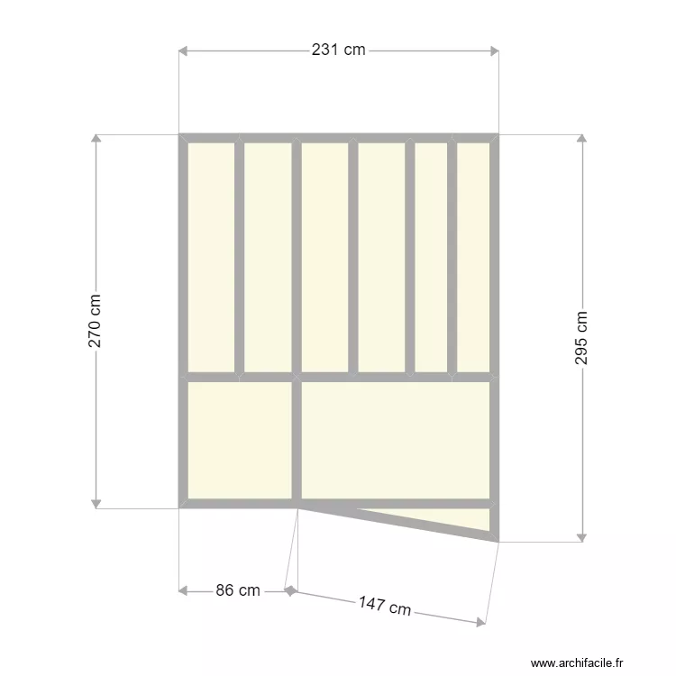 toit blindage. Plan de toit blindage. Plan de