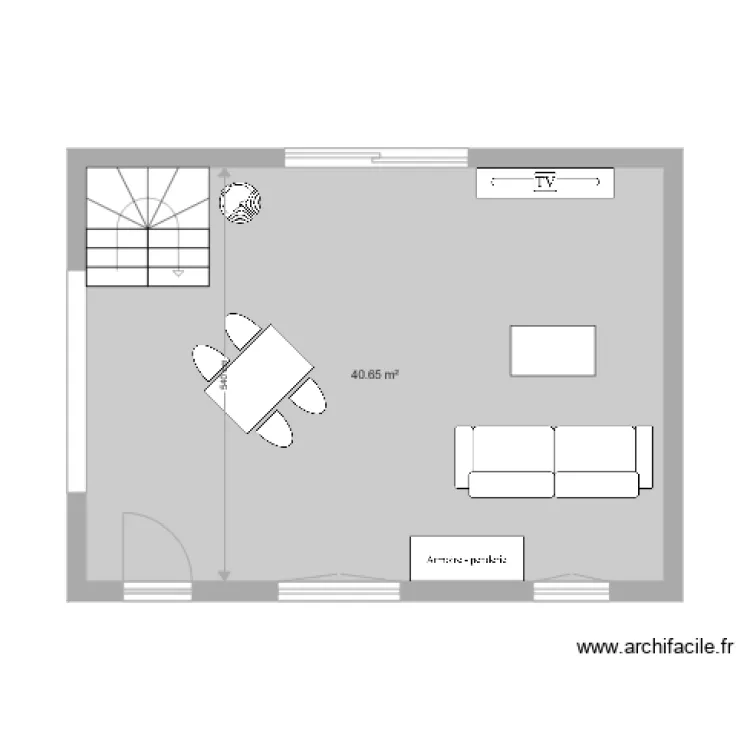 salon 2. Plan de 