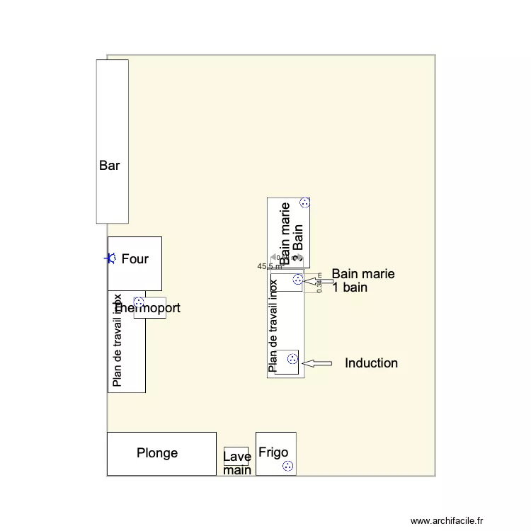 Plan tente public . Plan de 