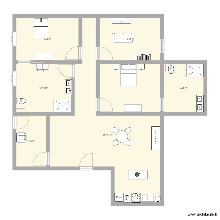 sujet n7 modifié. Plan de 0 pièce et 0 m2