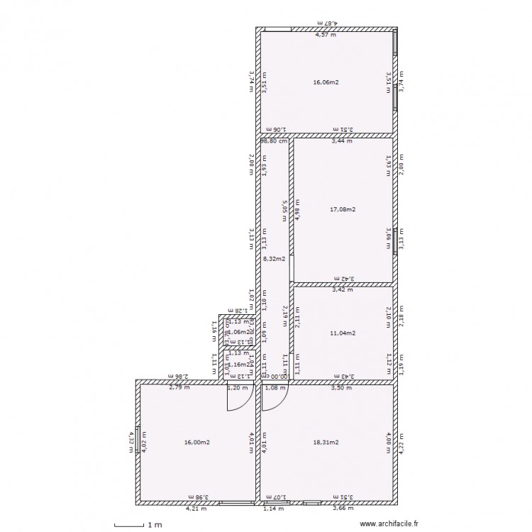 COMBLES JUDES. Plan de 0 pièce et 0 m2