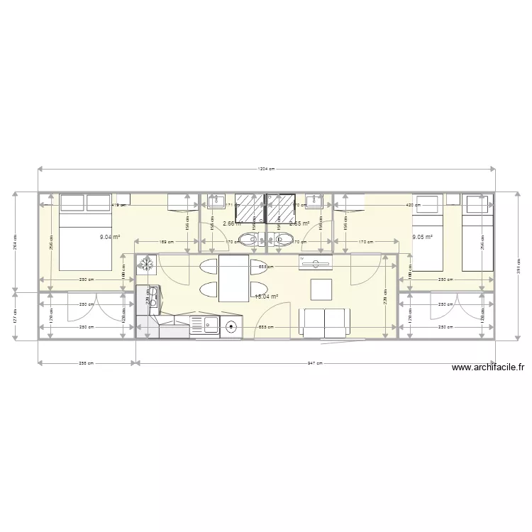 MODELE W. Plan de MODELE W. Plan de