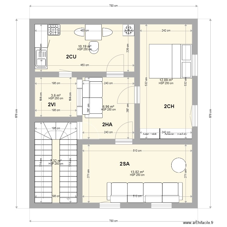 Etage 2 maison Omar. Plan de 0 pièce et 0 m2