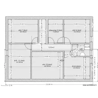 &eacute;tage du rdc86m2 (s pl 56.5m2)