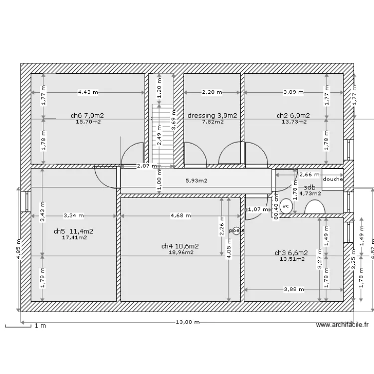 étage du rdc86m2 (s pl 56.5m2). Plan de étage du rdc86m2 (s pl 56.5m2). Plan de