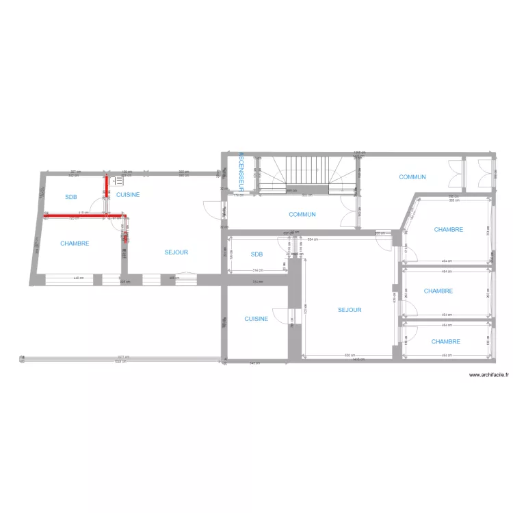 SARREGUEMINE CAF RDC PROJET 1 . Plan de 