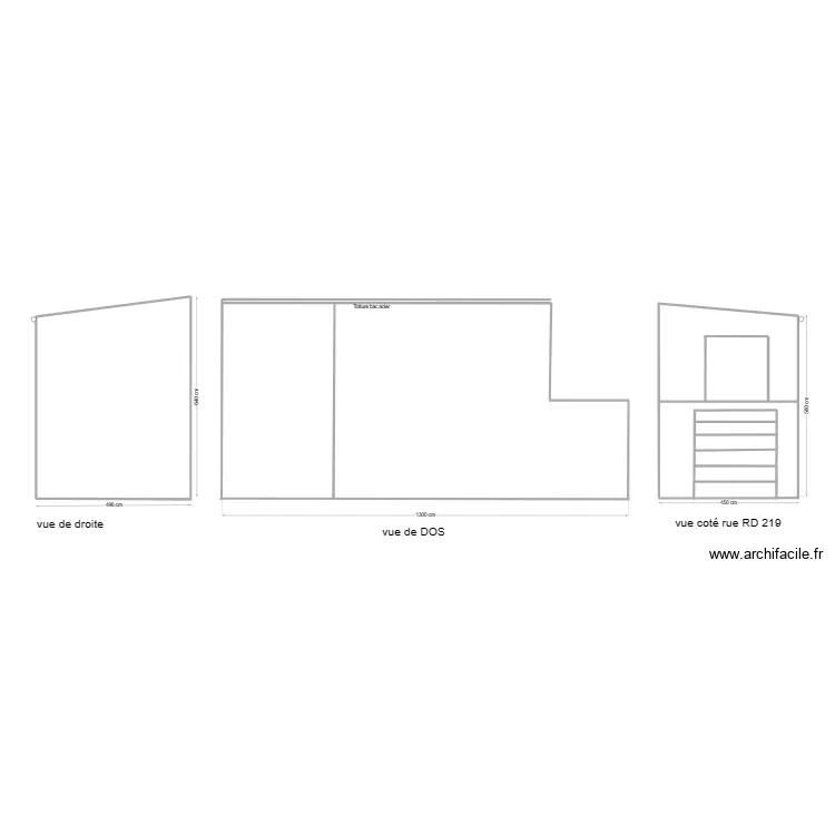 PCMI5    GARAGES DE DOS. Plan de 