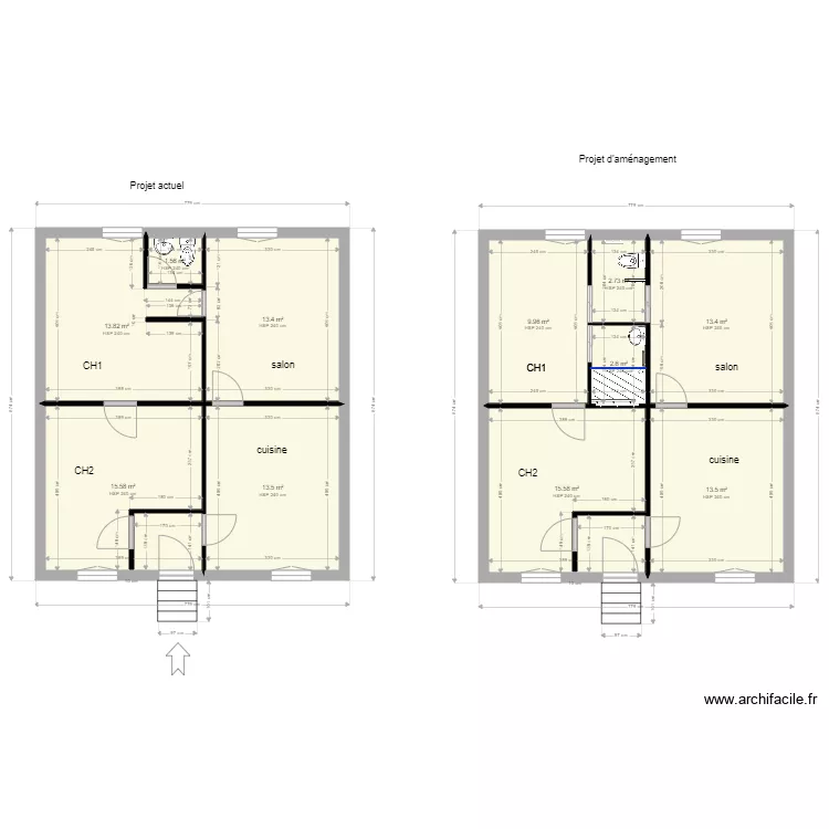 POINSON Bournoncle final. Plan de 