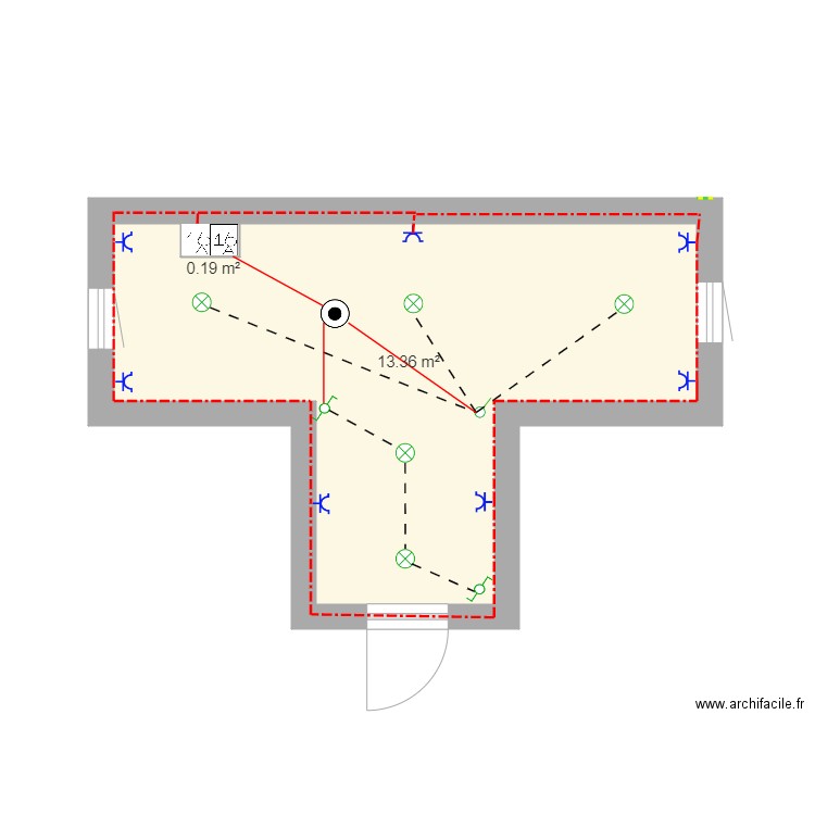 plan de masse2. Plan de 2 pièces et 14 m2