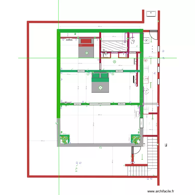 Modification 1er Maison existante murs 6. Plan de 