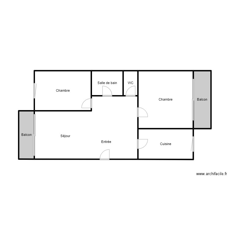 Plan Nguyen 1. Plan de 8 pièces et 43 m2