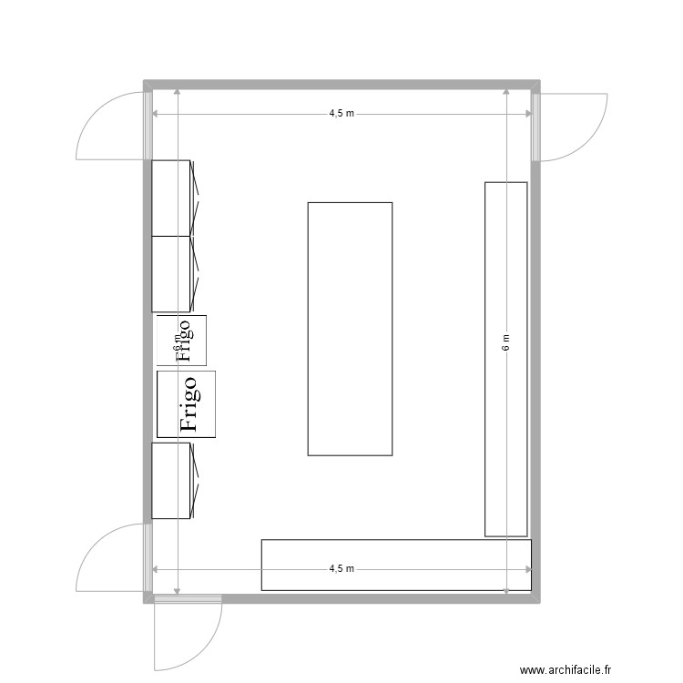 plan reve. Plan de 1 pièce et 27 m2