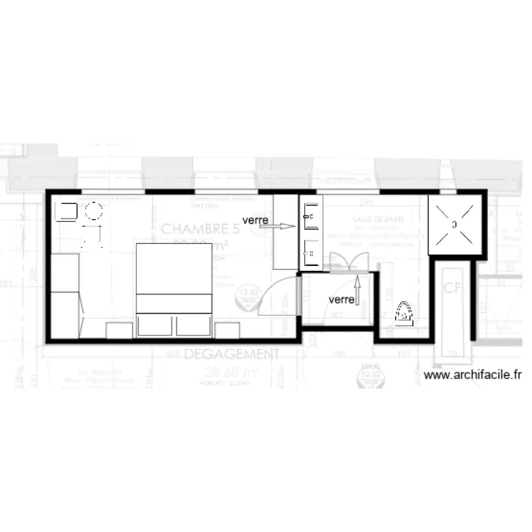 chambre 5. Plan de chambre 5. Plan de