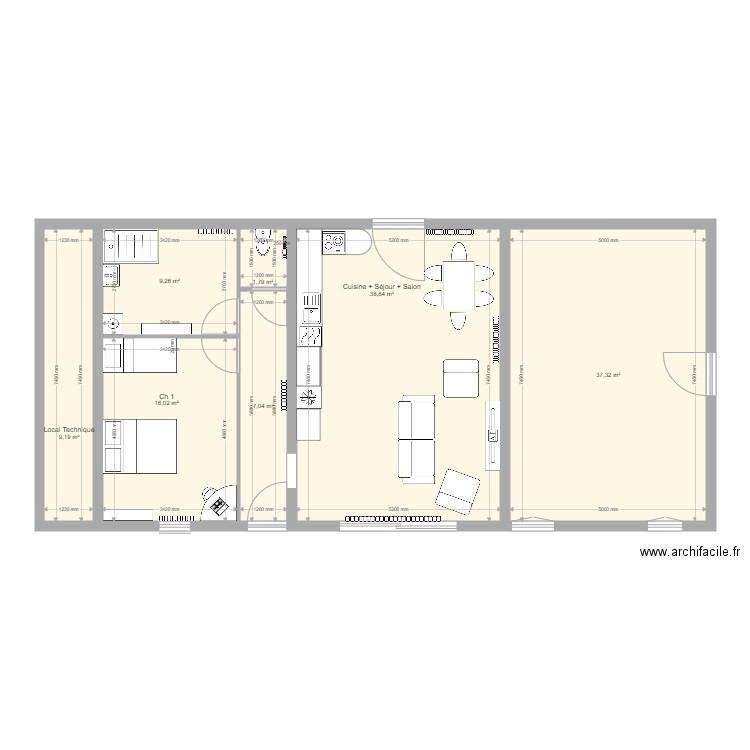Gite V2. Plan de 0 pièce et 0 m2