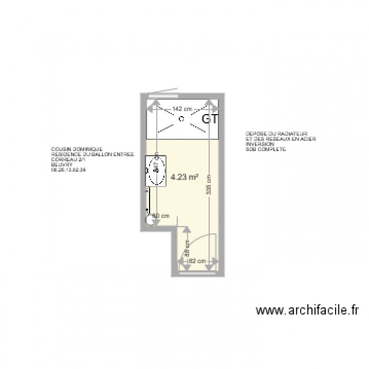 COUSIN DOMINIQUE . Plan de 0 pièce et 0 m2