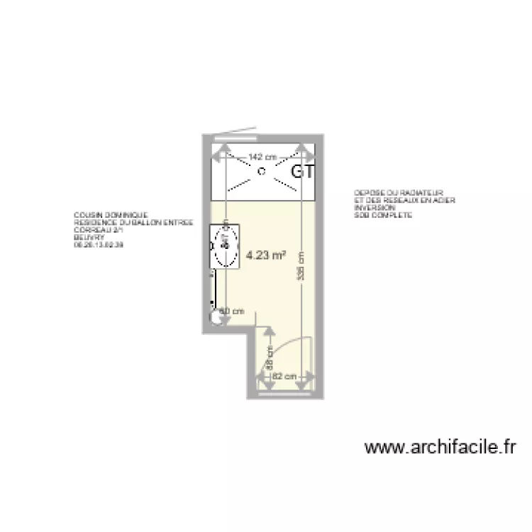 COUSIN DOMINIQUE . Plan de 