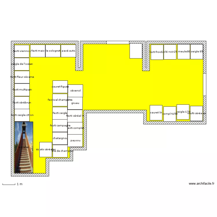 stockage salle camion. Plan de stockage salle camion. Plan de