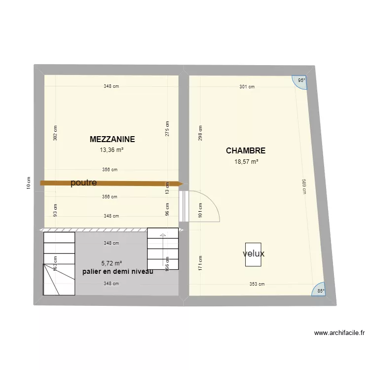 BORDIER_projet meubl&eacute; &agrave; Chassemy. Plan de 
