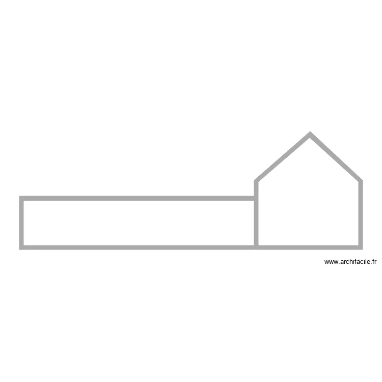 Plan facade arriere garage. Plan de 