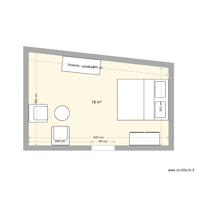 Le clos chambre 3. Plan de 0 pièce et 0 m2